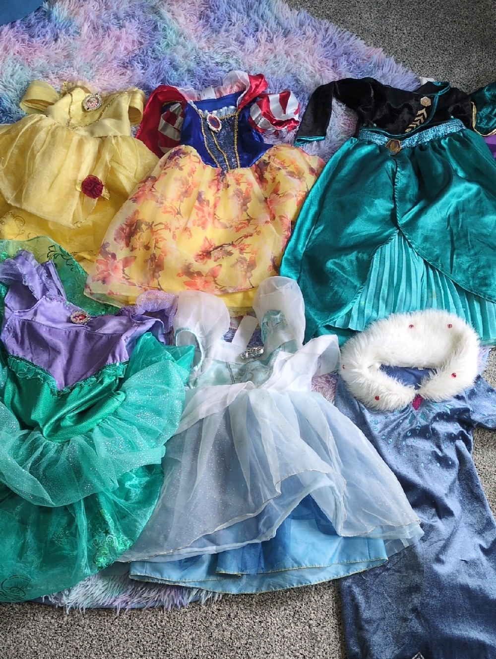 Lot Of 6 Disney 3T Princess Dresses